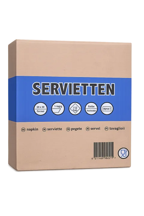 SERVIETTEN 33X33 1-LAGIG
